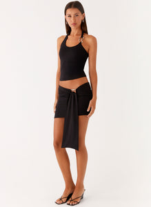 Lucent Mini Skirt - Black