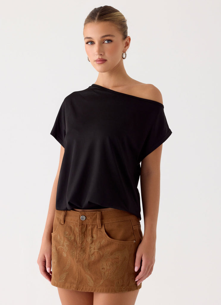 Maeve Mini Skirt - Tan