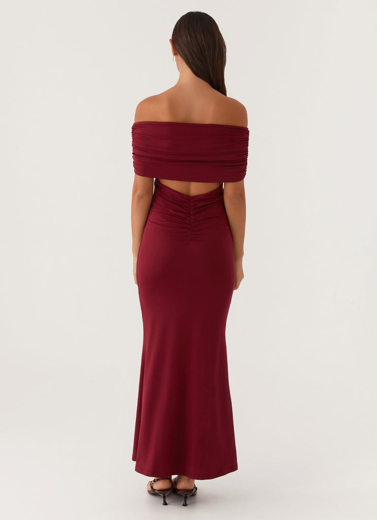 Maude Maxi Dress - Maroon