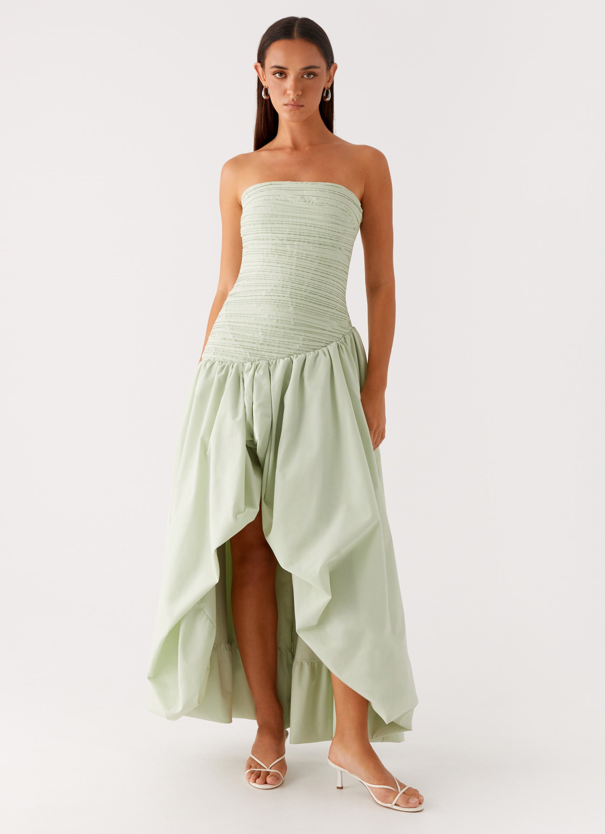 Misa Bubble Maxi Dress - Mint – Peppermayo
