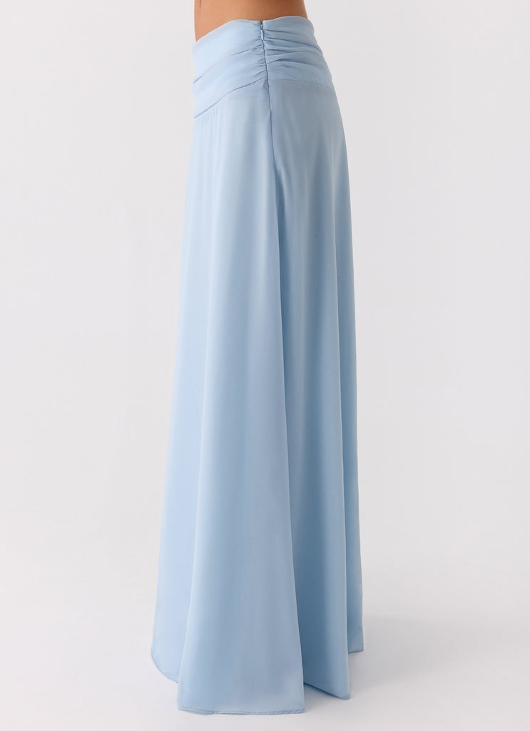 Natalya Maxi Skirt - Pale Blue
