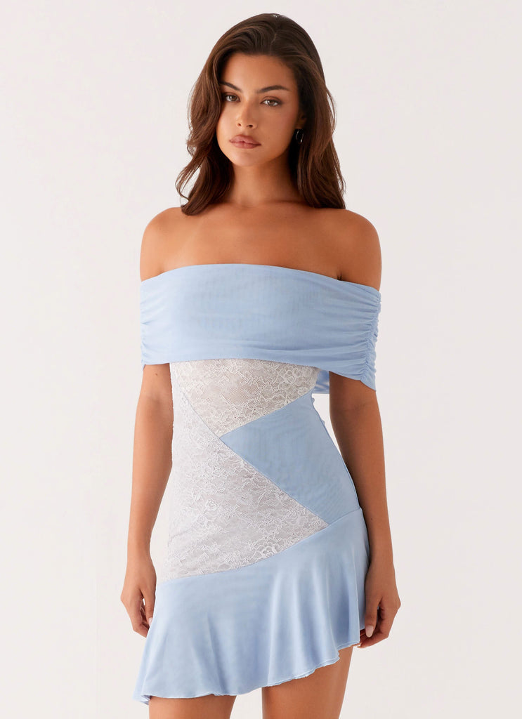 Ocean Road Mini Dress - Blue