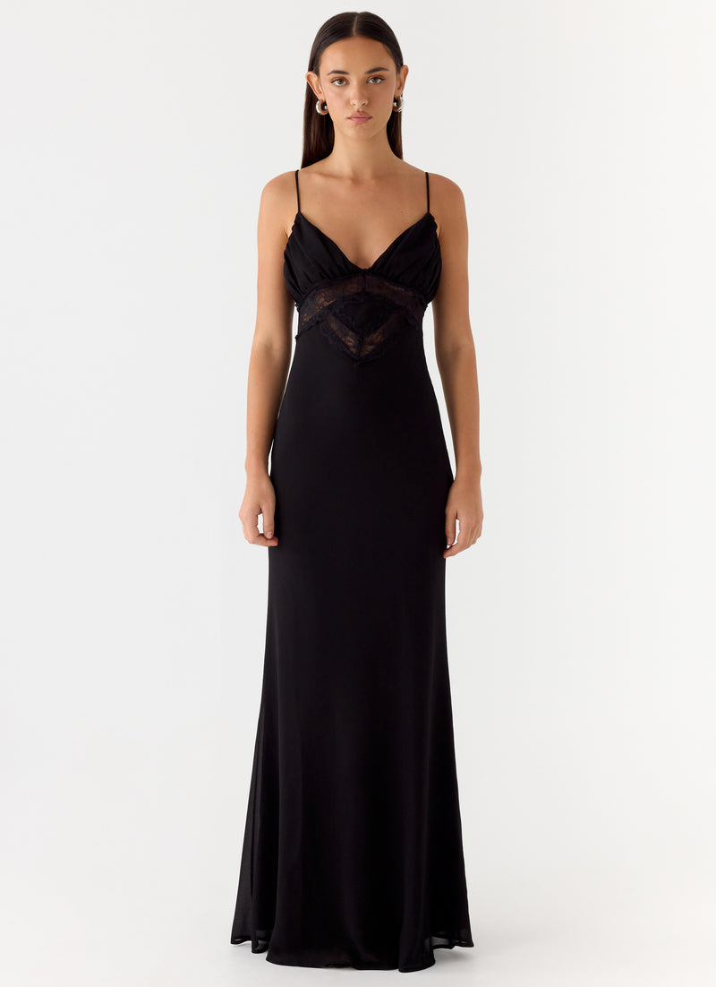 Opulent Maxi Dress - Black