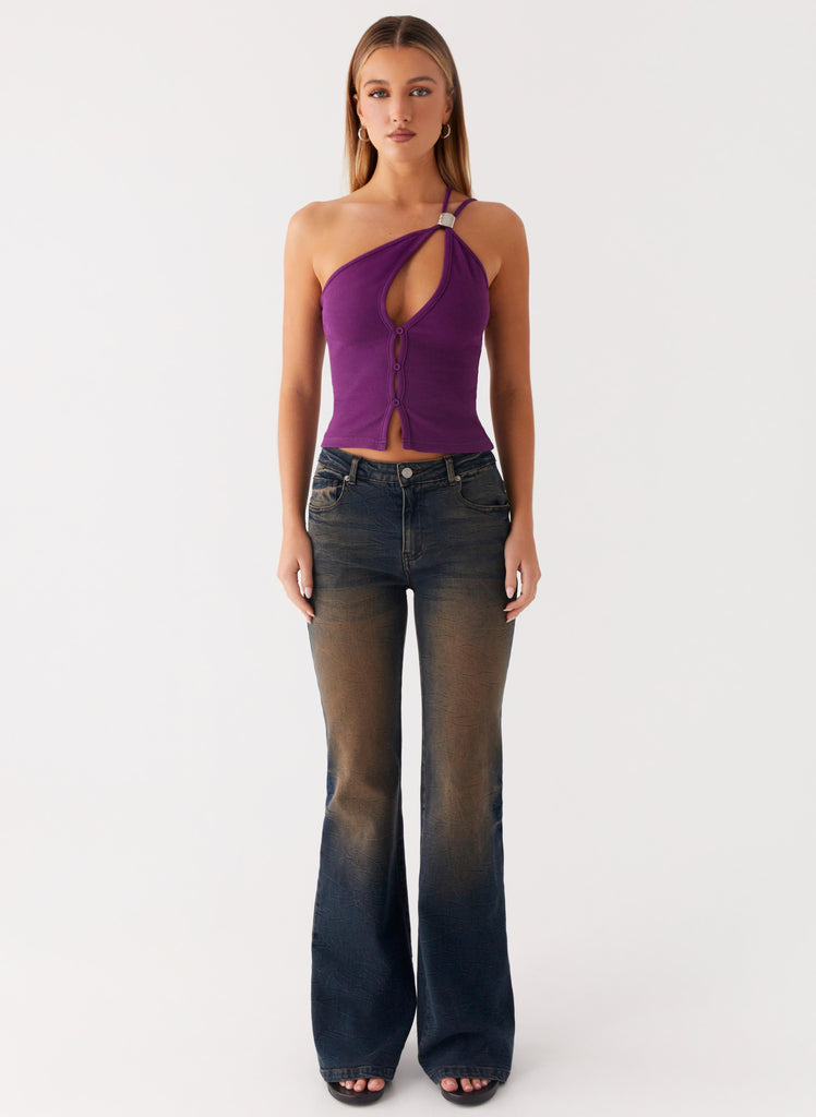 Oregon Flared Jeans - Dirty Black Wash