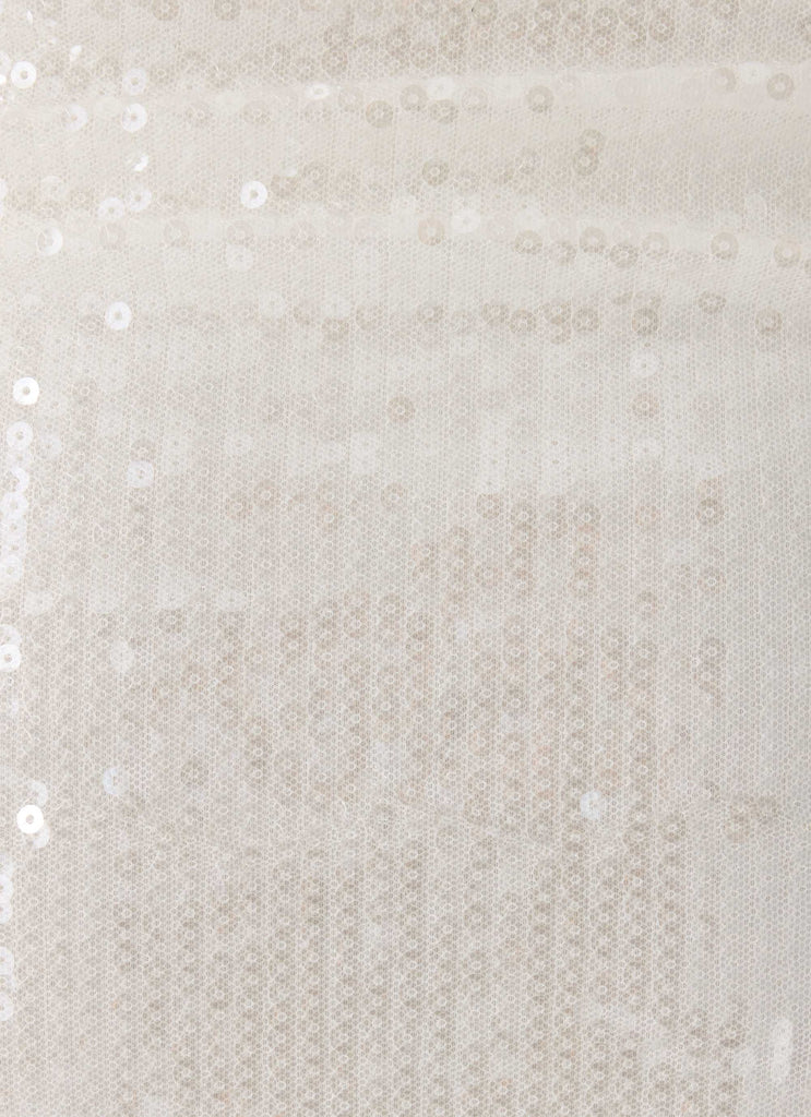 Overprotected Sequin Mini Dress - White