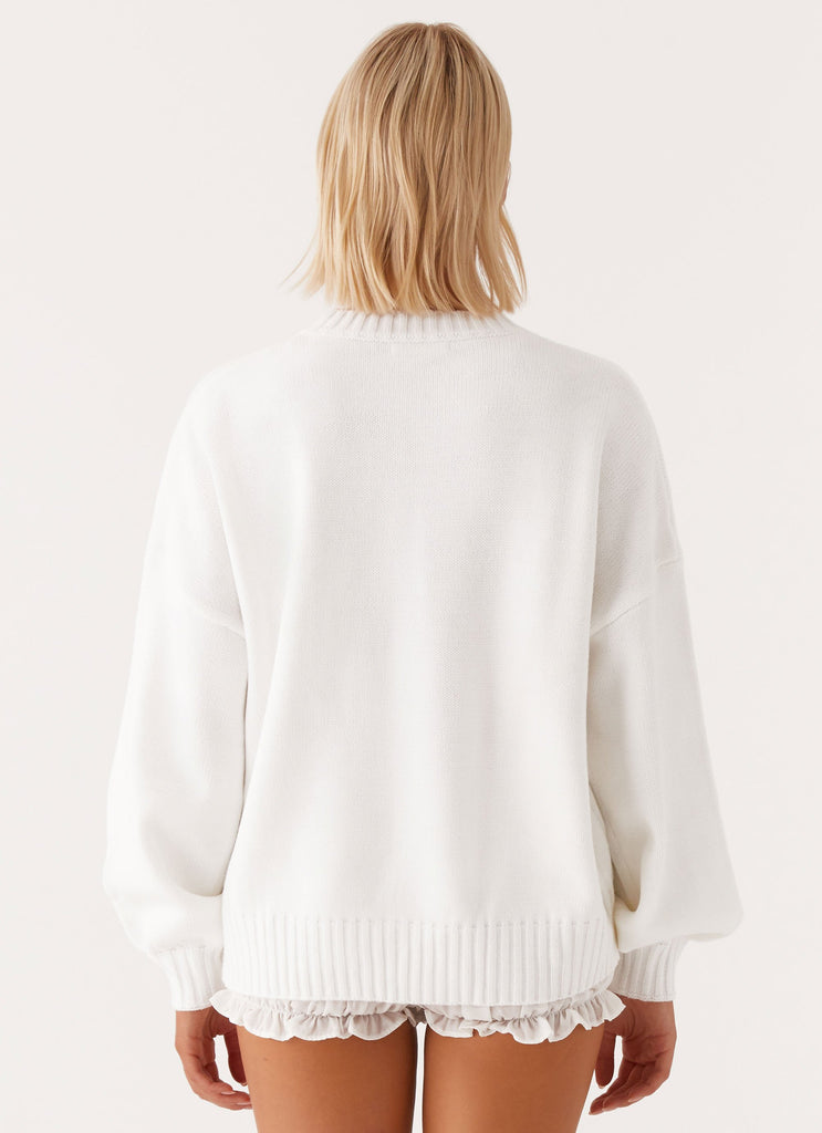 Paddington Oversized Knit Sweater - Ivory