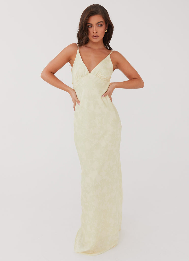 Sorrento Sun Maxi Dress - Yellow Floral