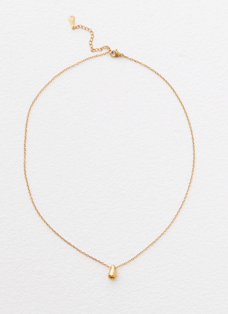 Womens Another You Necklace in the colour Gold in front of a light grey background