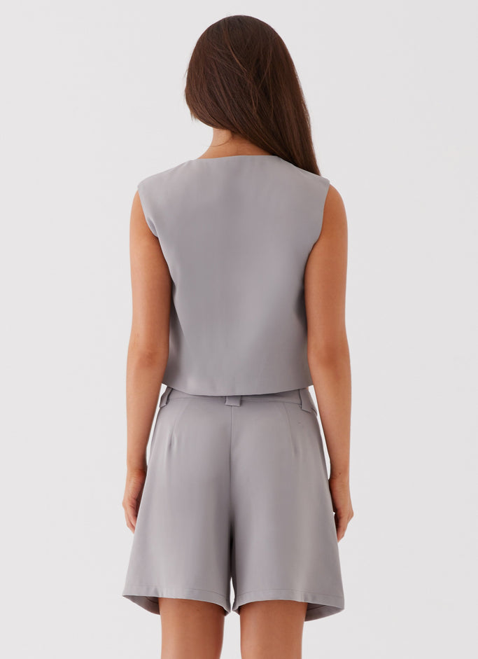 Shivonne Tailored Shorts - Grey