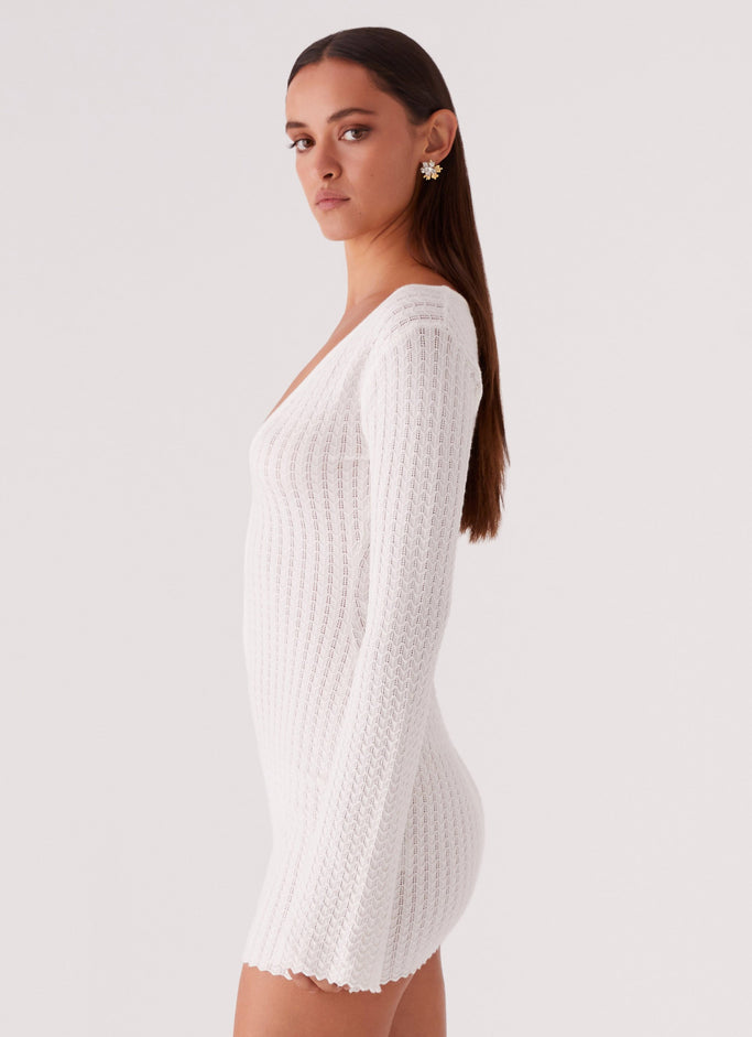 Lavelle Knit Mini Dress - Ivory