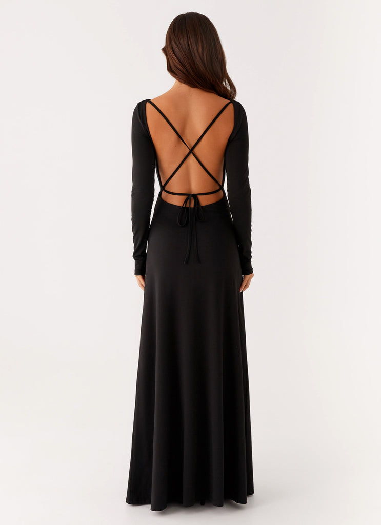 Peru Maxi Dress - Black