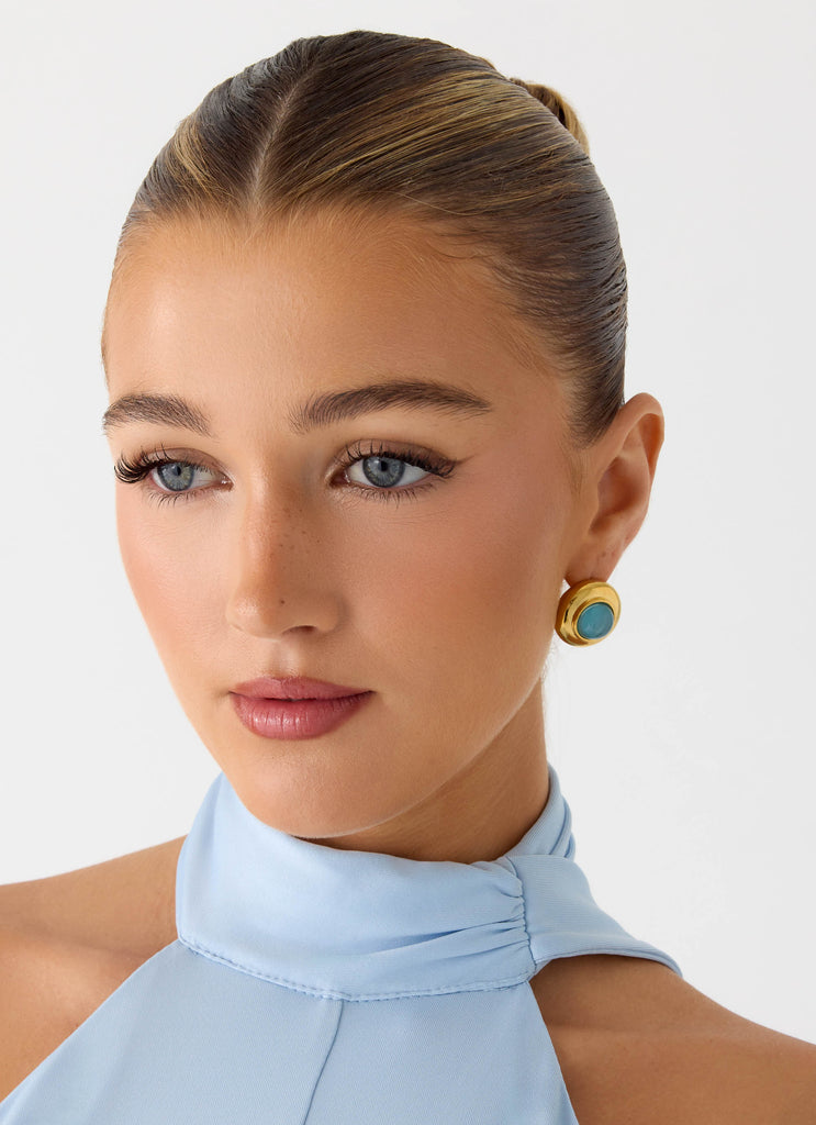 Poise Earrings - Blue