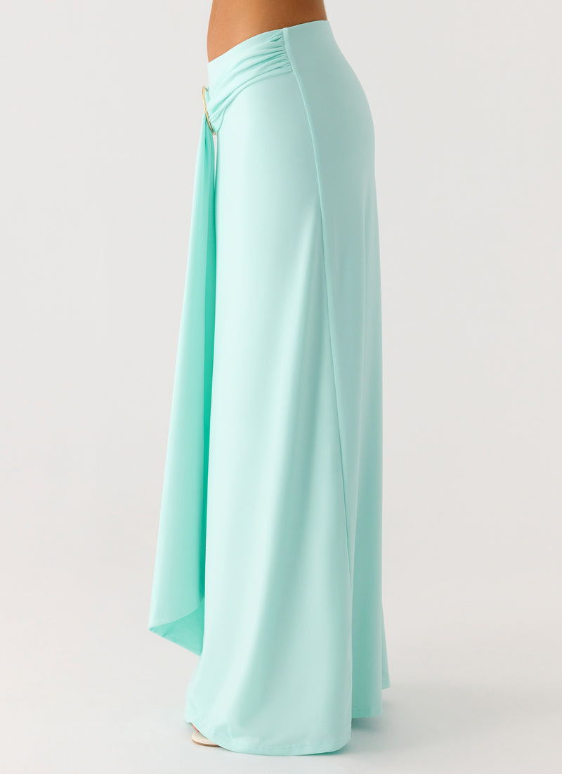 Ravi Maxi Skirt - Aqua