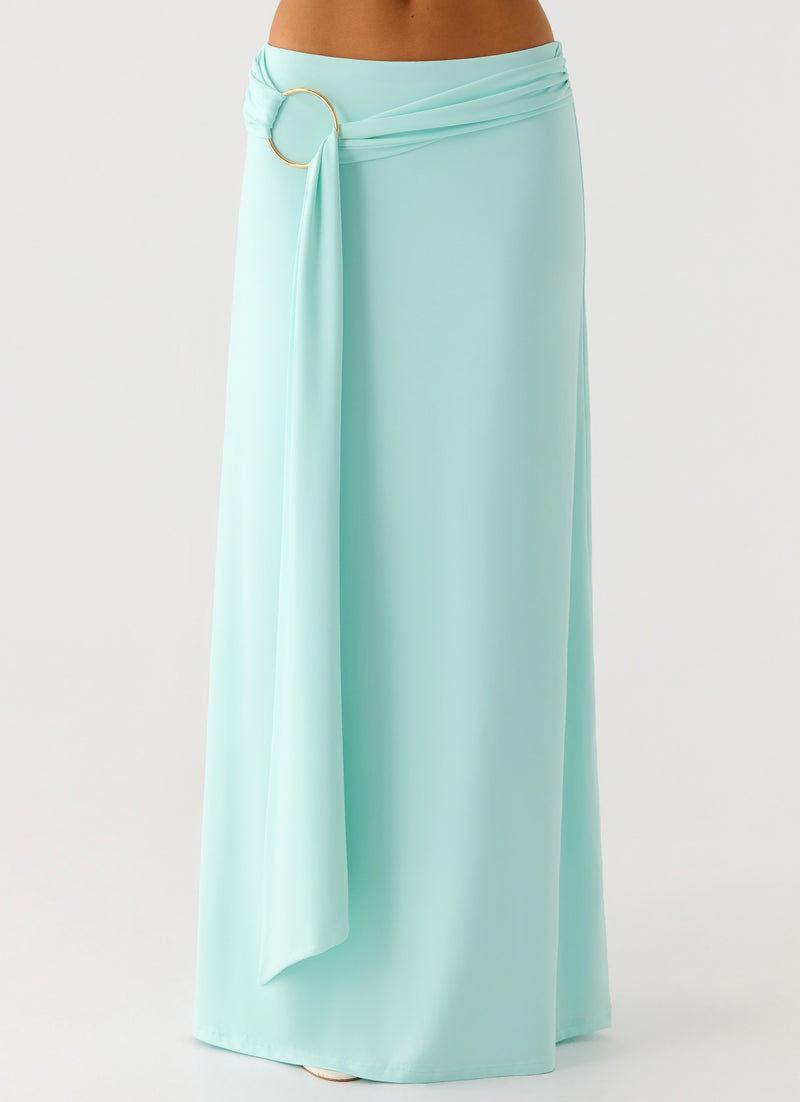 Ravi Maxi Skirt - Aqua