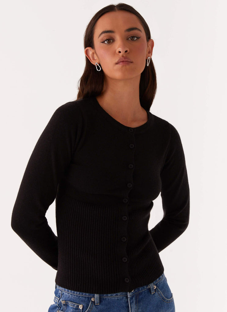 Reagan Knit Top - Black