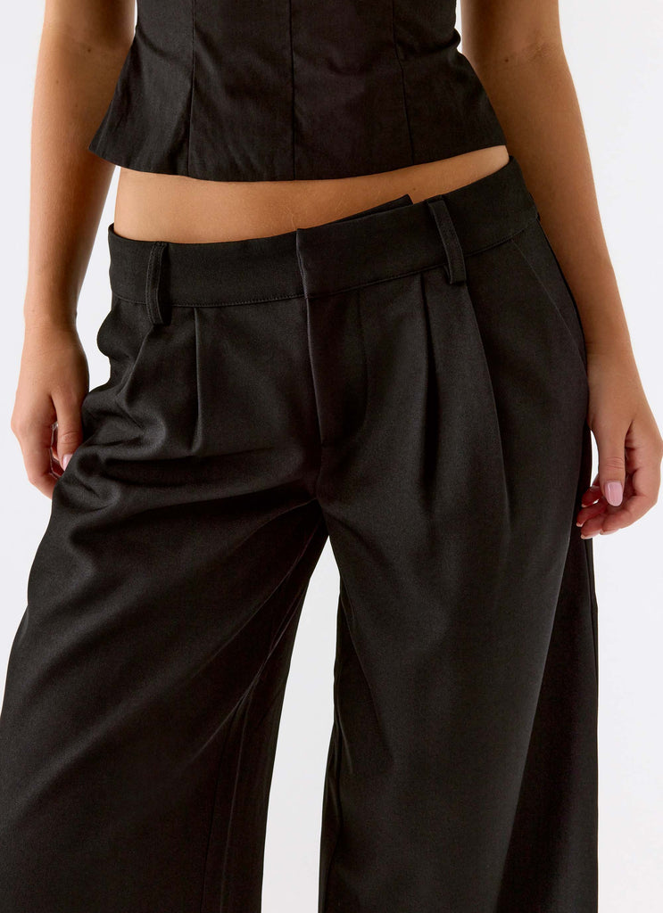 Samuel Low Rise Baggy Pants - Black