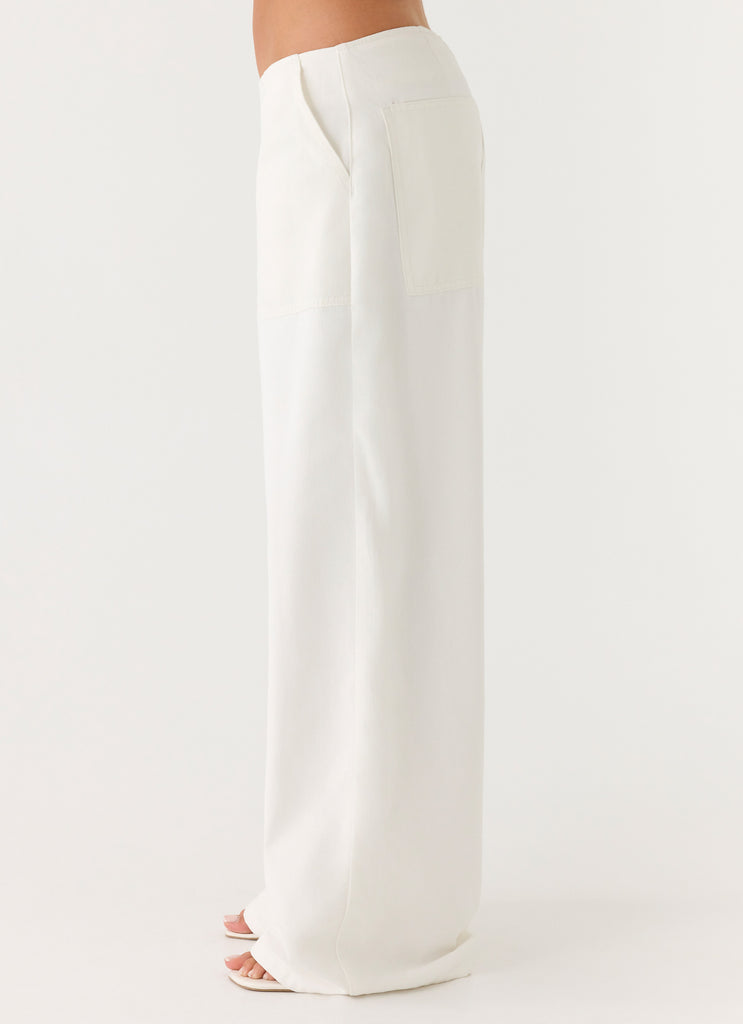 Seethal Low Rise Pants - White