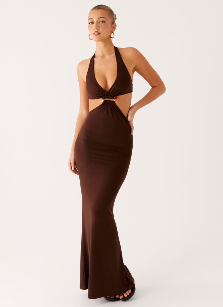 Shawnie Maxi Dress - Chocolate