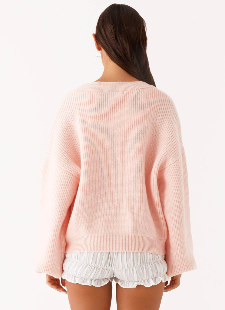 Sheila Knit Cardigan - Blush