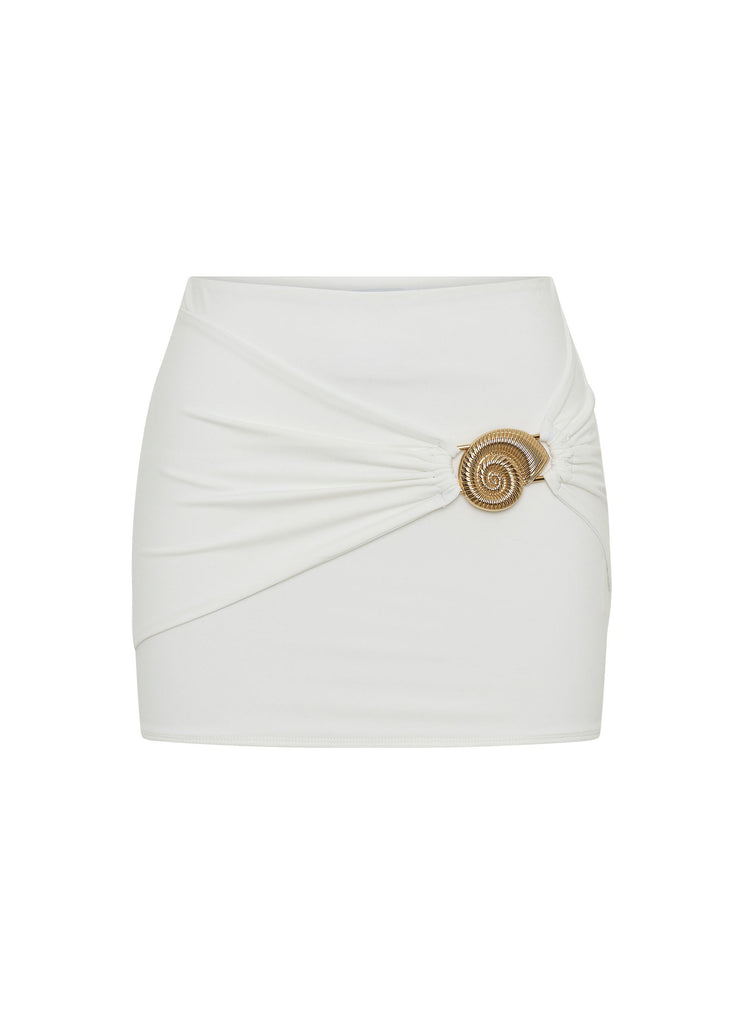 Shoreline Mini Skirt - White