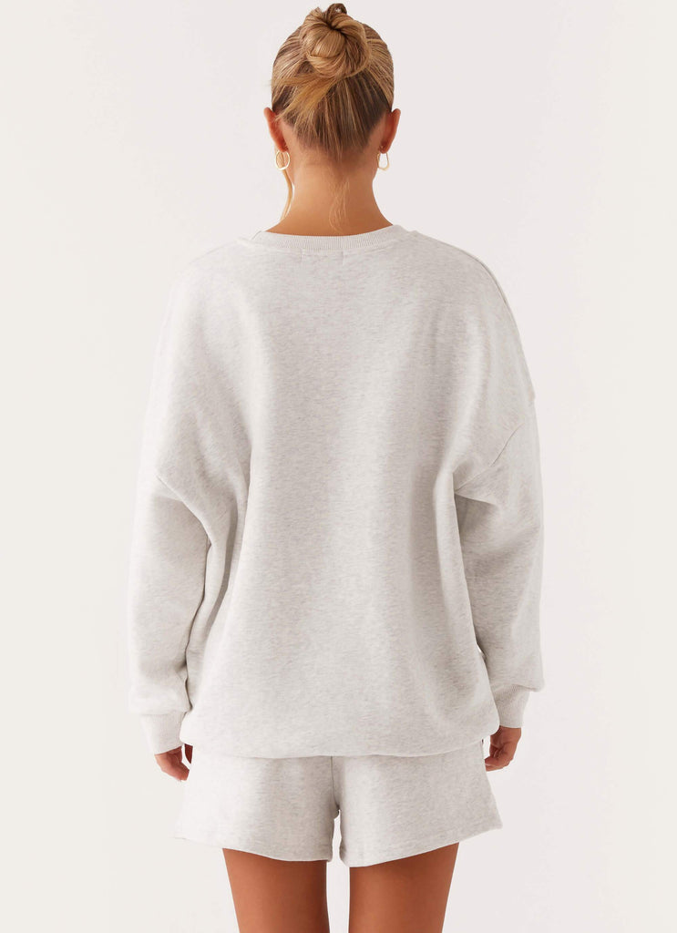 Signature Oversized Sweatshirt - Grey