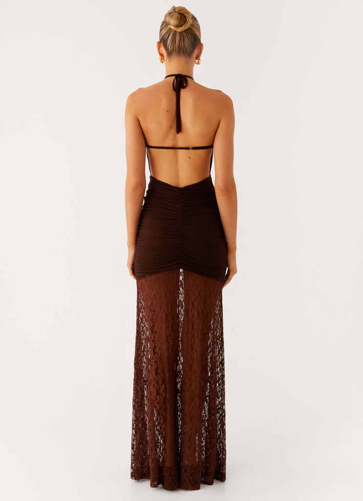 Somber Maxi Dress - Chocolate