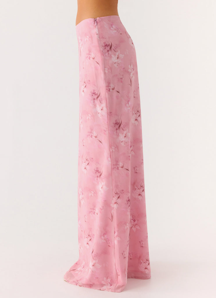 Soulful Low Rise Maxi Skirt - Vintage Floral
