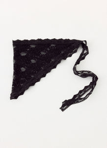 Sweet Thing Lace Scarf - Black