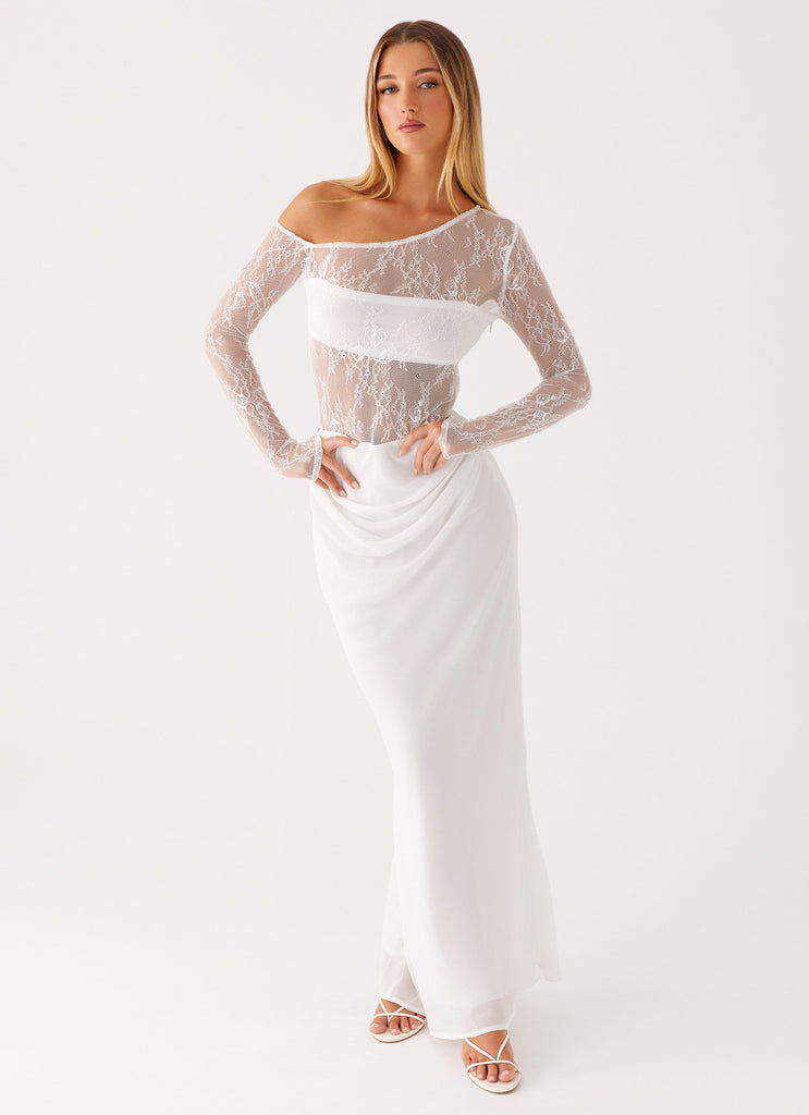 Take Your Time Maxi Dress - White