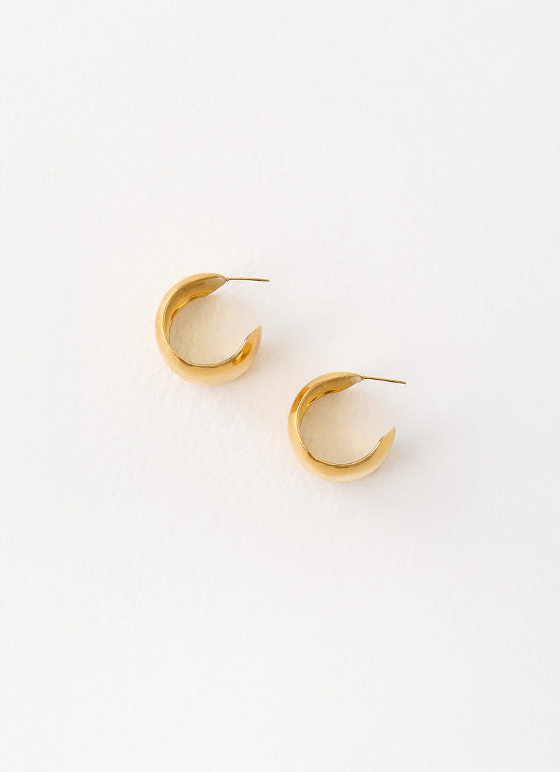 Tempo Hoop Earrings - Gold