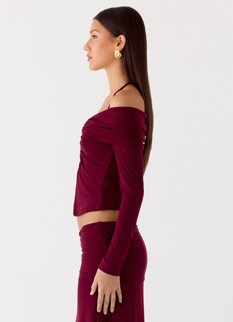 Thorness Long Sleeve Top - Plum