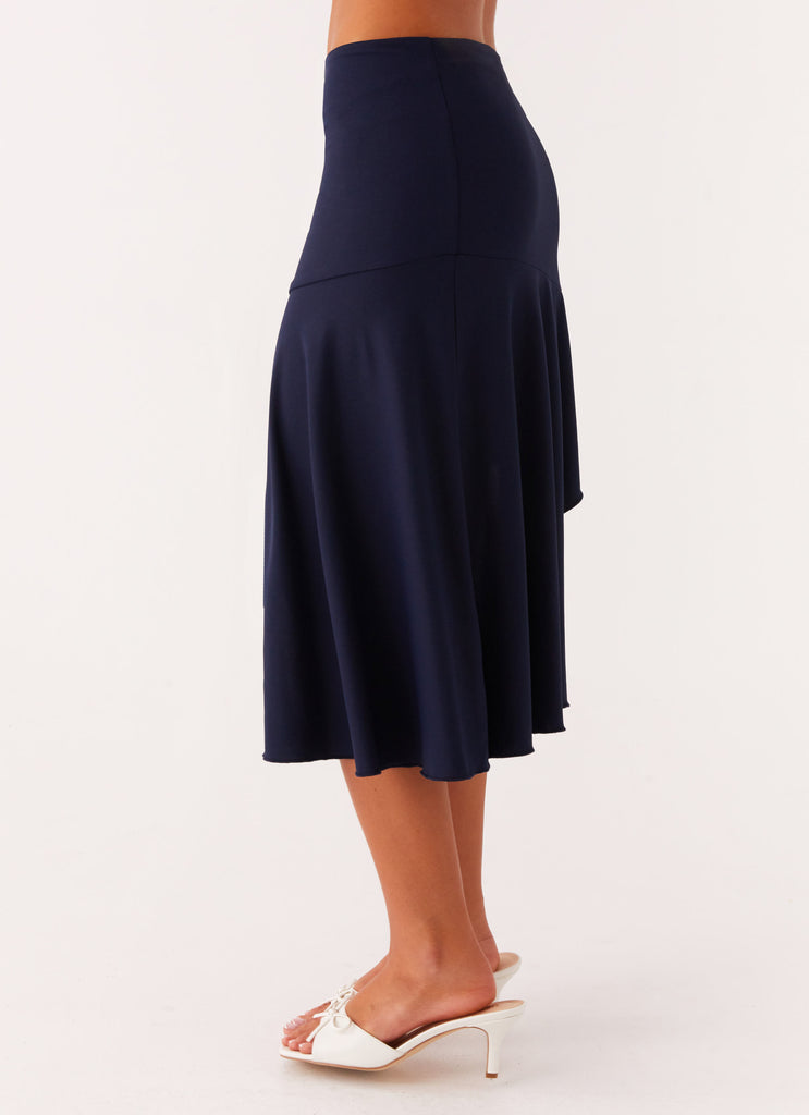 Viola Midi Skirt - Navy