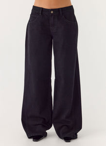 Waylon Low Rise Jeans - Black