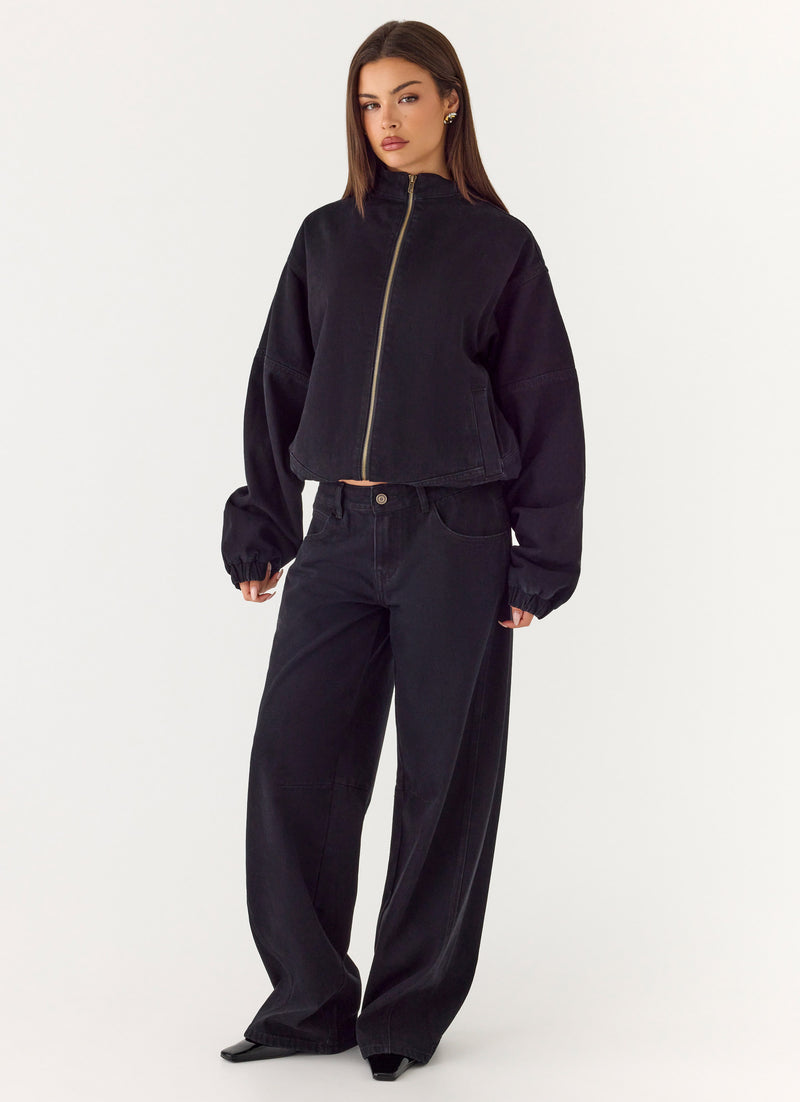 Waylon Low Rise Jeans - Black