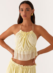 Zaya Backless Top - Yellow