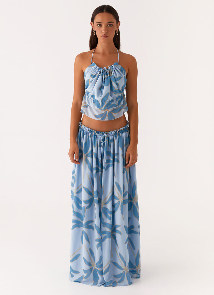 Zaya Maxi Skirt - Opulent Blue