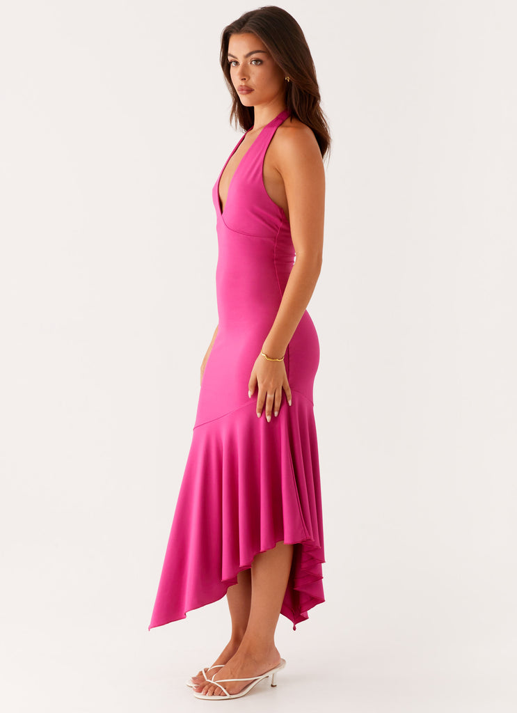 Perdita-Midi-Dress-Fuchsia-2-Peppermayojpg