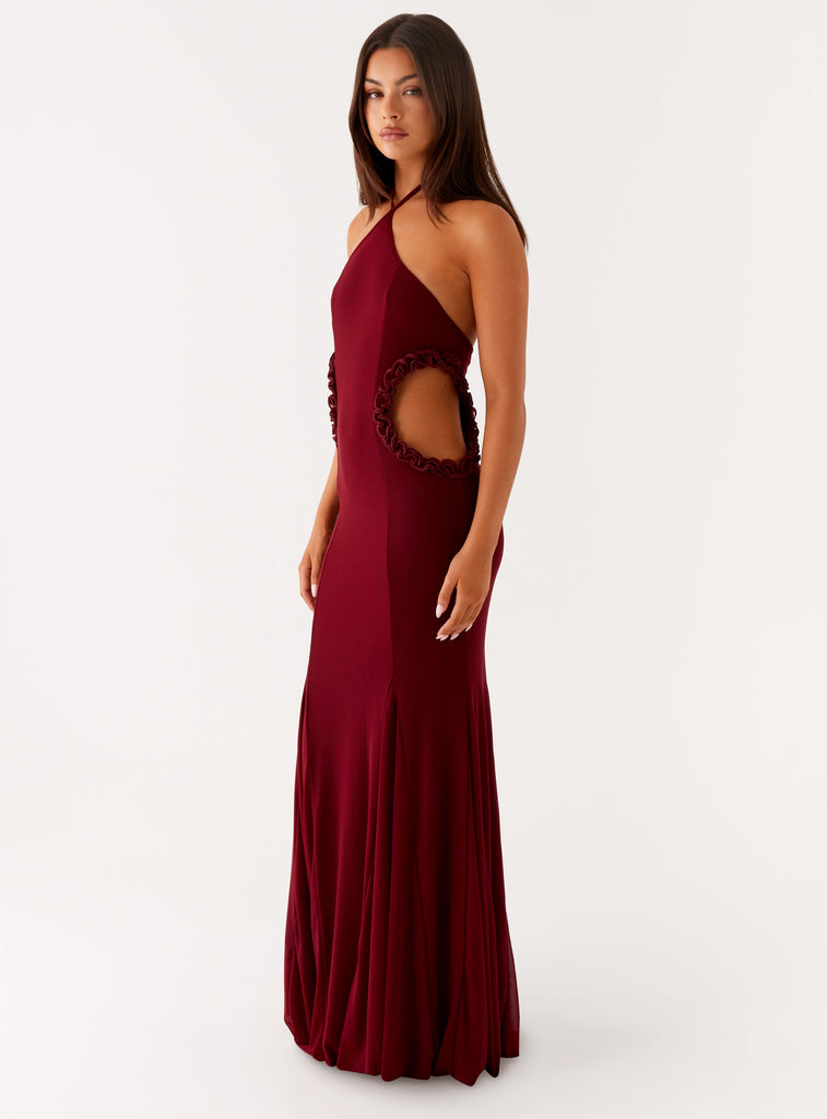 Jemima-Maxi-Dress-Raspberry-Wine-2-Peppermayojpg