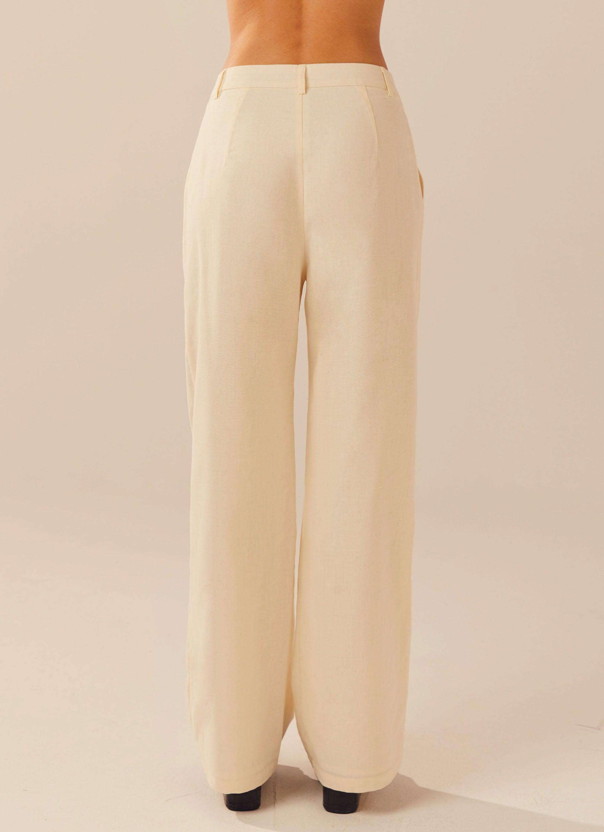 Garden Girls Linen Pants - Ivory – Peppermayo