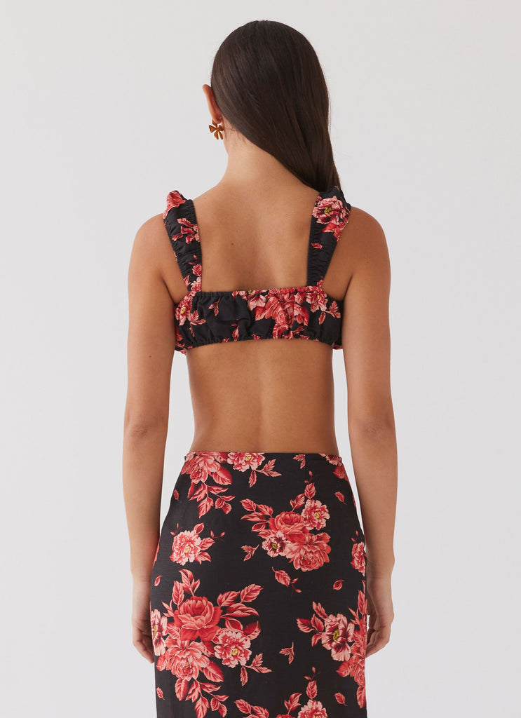 Valencia Villa Bralet Top - Midnight Rosa