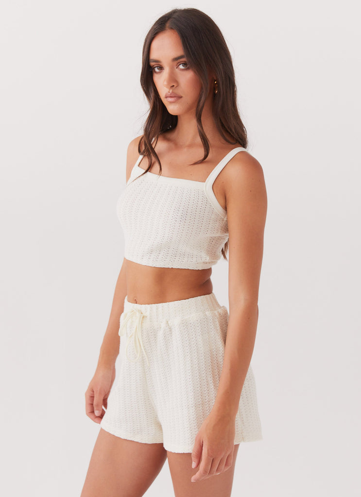 By The Bay Knit Top - Ivory