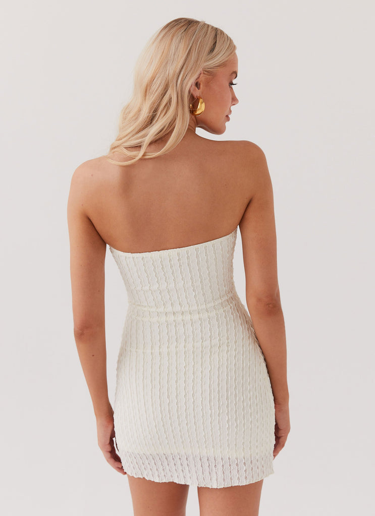 Calm Waters Knit Mini Dress - Cream