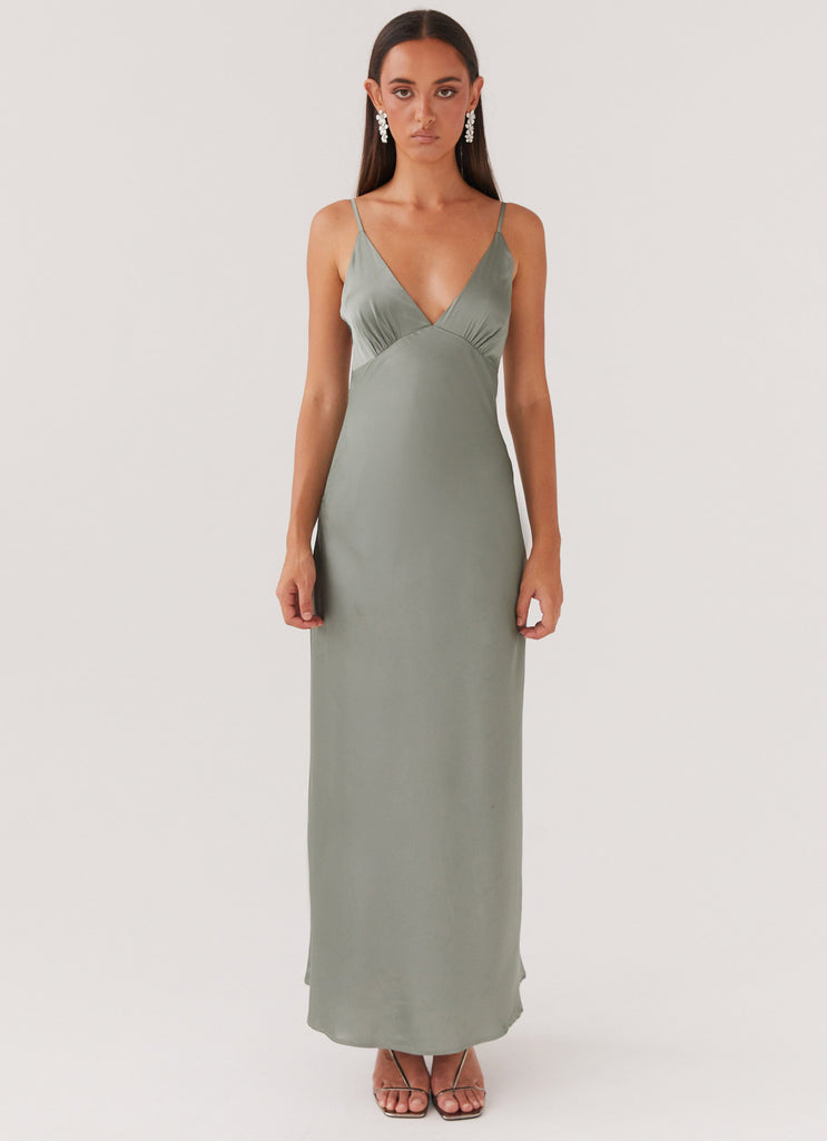 Womens Sorrento Sun Maxi Dress in the colour Teal in front of a light grey background