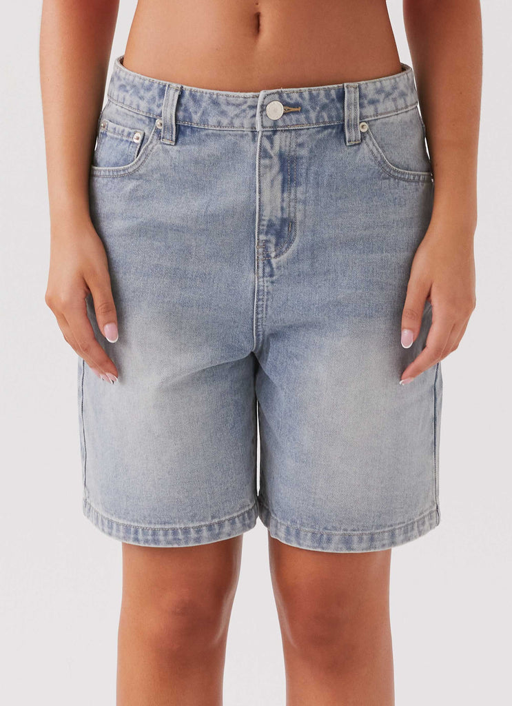 Hunter Denim Jorts - Vintage Wash Blue