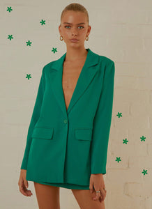 Italian Cities Blazer - Jade Green - Peppermayo