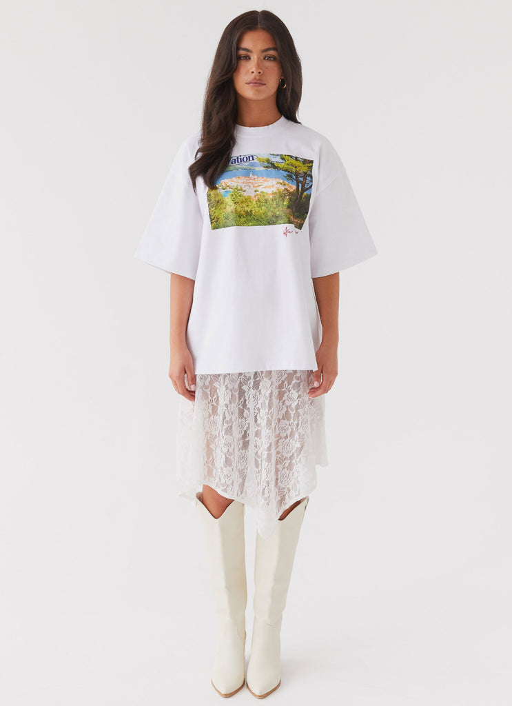 Rendezvous Oversized Graphic Tee - Bastille