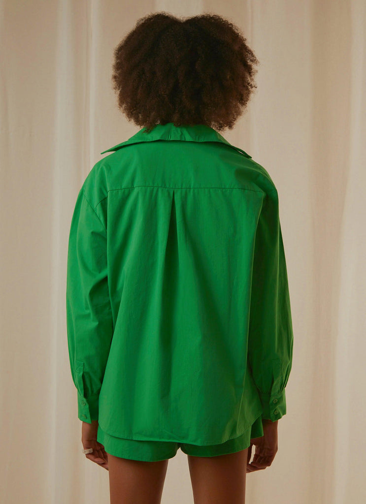Daydreams Shirt - Jade Green - Peppermayo