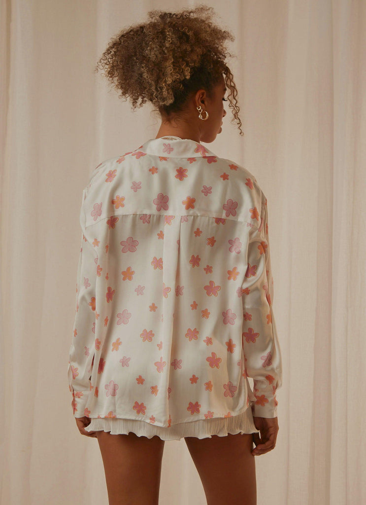 Love Interest Shirt - Pink Wild Poppies - Peppermayo