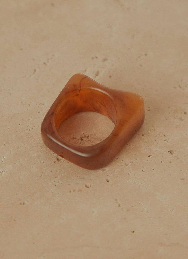 Art House Resin Ring - Sepia - Peppermayo