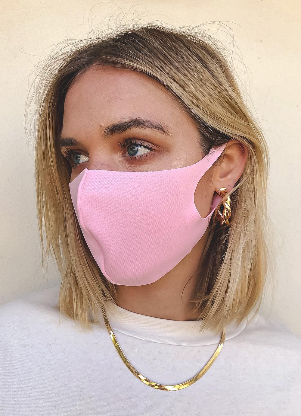 Pink Flo Mask Shop Fashion Face Mask - Pink | Peppermayo